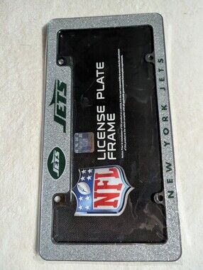 Glitter Silver License Plate Frame - NFL